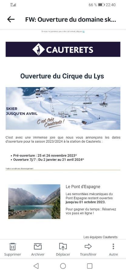 Appartement Parking Gratuit Navette Telecabines Week End Cauterets Exterior foto